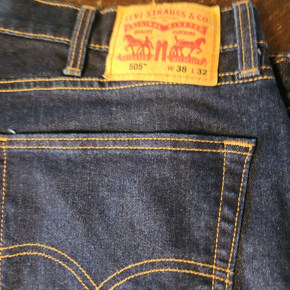Levi's Dark Indigo Straight Jeans